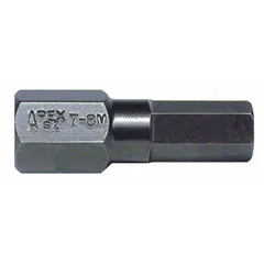 Metric hex impact bit with standard length and 8 mm hex head. Overall length 2 1/4 in. Designed for use with impact drivers in fastening applications.