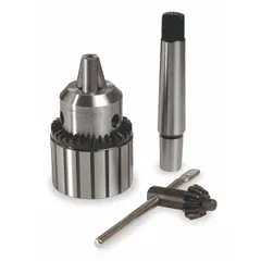 This MILWAUKEE high-precision taper-mount keyed drill chuck features a ball bearing design for smooth operation and secure bit retention. With a capacity of 3/16 in to 3/4 in, it is suited for gripping drill bits in machining and metalworking applications. Uses key 48-66-3160/48-66-4020.