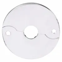 APPROVED VENDOR Escutcheon: Stainless Steel, 1/2 in Fits Pipe Size, Screw