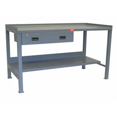 JAMCO Workbench: Fixed Ht, Steel, 72 in x 30 in, 3,000 lb Overall Load Capacity - Workbenches with Drawers & Lower Shelves