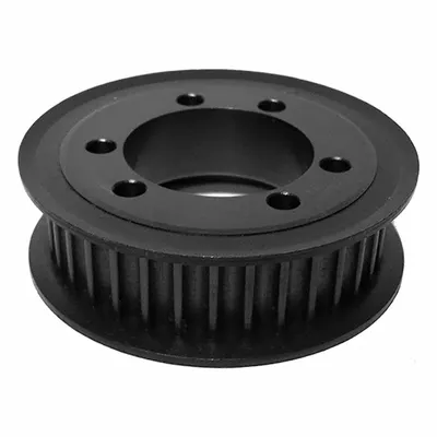OEM Timing Belt Pulley: Curvilinear - HTD Section QD Bushed Timing Pulleys