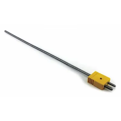 Dayton Type K Thermocouple Probe, Rounded Tip, 12 in - Thermocouples for Gas Applications