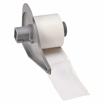 BRADY M7-26-423 Precut Label Roll, 2 3/4 in x 1 1/4 in, White Gloss Polyester - Brady Precut Label Rolls