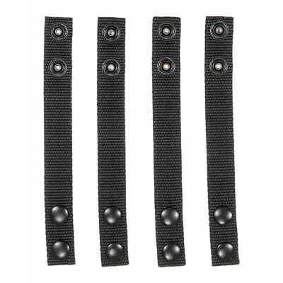 HEROS PRIDE Belt Keeper: Nylon, 7/8 in Wd, Black, Snap - Belt Keepers