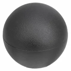 This snap-lock ball knob has a 1.61 in diameter plastic body with a steel thread insert. The 1/2"-13 thread size allows for manual adjustment and clamping on machinery, control panels, and industrial equipment. It provides a secure grip for frequent hand tightening operations.