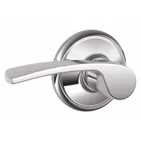 This SCHLAGE passage lever lockset features a Merano-style lever in a bright chromium-plated brass finish. Designed for interior doors where locking is not required, such as hallways or closets, it provides push-pull operation without a key or lock. The ANSI F75 function and ADA-compliant lever make it suitable for commercial and institutional applications