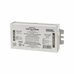 This handheld remote programmable driver accepts 120 to 277V AC input and delivers 10 to 56V DC output with a maximum power of 25 W. It features 0-10V dimming and an adjustable output current range of 420 to 1250 mA. Suitable for powering and dimming LED lighting fixtures in commercial and industrial settings.