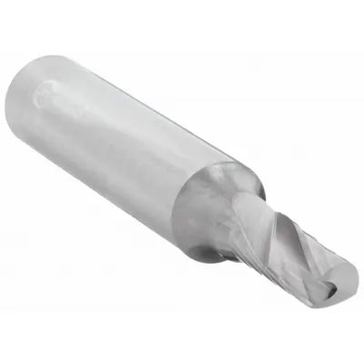 ONSRUD Solid Router Bit: Spiral O-Flute Upcut, 1/4" Cut Dia - Spiral O-Flute Router Bits for Aluminum