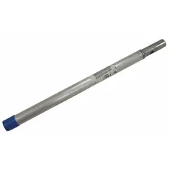 Aluminum air gun nozzle with a 12 1/2 in extension and 1/4 in Female NPT thread. Designed for focused air flow in industrial cleaning, drying, and debris removal tasks where precise air direction is required.