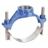 Saddle Clamp: For 3 in – 3 1/2 in Outside Dia, 1 Strap, 3/4 in CC Outlet, For 3 in – 3 in Pipe (MPN 31500035407000 CC)