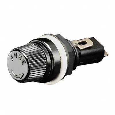 MERSEN Panel Mount Fuse Holder: For Fuse Size 13/32 in x 1 5/16 in, 1 Pole, 15 A Max - Fuse Holders for Cylindrical Fuses