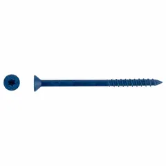 Steel flat-head screw anchor with Torx drive, 1/4 in diameter, 3 3/4 in overall length. Used for fastening fixtures, brackets, and equipment into concrete, brick, or block. Supplied in a 100-pack.