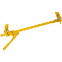 This steel stretcher is designed for tensioning and splicing barbed, high-tensile, and smooth wire fencing. With an overall length of 33 inches, it provides leverage for agricultural and perimeter fencing applications