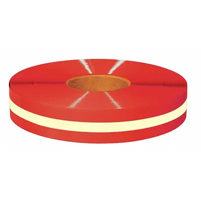 MIGHTY LINE Floor Marking Tape: Glow-in-the-Dark, Solid with Center Line, Red, 2 in x 100 ft - Glow-in-the-Dark Floor Marking Tape