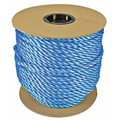 APPROVED VENDOR Light-Weight Utility Rope, 3/8 in Dia, 430 lb WLL, Blue, 340120-00600-444