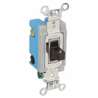 BRYANT Wall Switch: Toggle Switch, Single Pole/Double Throw, Momentary, Brown, 120/277V AC, 15 A (MPN 4821)