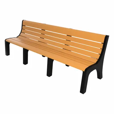 ULTRASITE Newport Vandal Resistant Resinwood Bench - Vandal Resistant Resinwood Benches