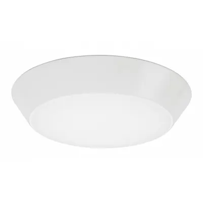 LITHONIA LIGHTING Flush Mount: 13 in Dia, White, 2 1/2 in Ht, 1,898 lm, 3000K, 28 W, 120V AC - VersiLite Flush-Mount Lights