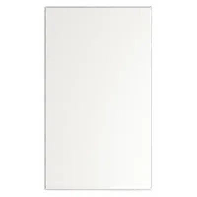 ASI GLOBAL PARTITIONS Partition Panel: Steel, Smooth Semi Gloss, White, 58 in Ht, 34 in Wd - Panels & Panel Posts for Bathroom Partitions