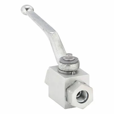 Parker Hydraulic Ball Valve: Not Lockable, 4.53 in Handle Lg, Two Positions, Two-Way Ways - Hydraulic Ball Valves