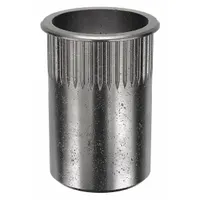 Rivet Nut: 5/16"-18 Thread Size, 53/64 in Overall Lg, 17/32 in Insert Dia, Round, Steel, 10 PK (MPN AKS4T-518-312)