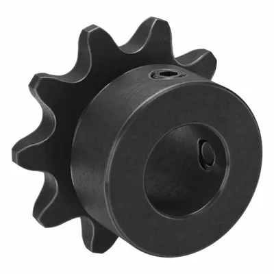 TRITAN Roller Chain Sprocket: 35, For 3/8 in Chain Pitch, 1/2 in Bore Dia, 10 Teeth - Size 35 Fixed-Bore Roller Chain Sprockets