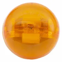 GROTE Clearance Marker Lamp: Clearance Light, LED, Round, Amber, Bracket/Grommet, PL-10 Connector (MPN 47233)