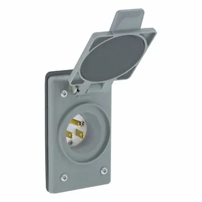 LEVITON 5278-FWP Straight Blade Inlet - General Purpose Inlets