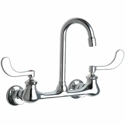 CHICAGO FAUCETS 631-ABCP Widespread Utility Faucet - Widespread Utility Faucets