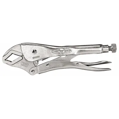 IRWIN Locking Plier: Curved, Lever, 1 1/2 in Max Jaw Opening, 7 in Overall Lg - Curved-Jaw Locking Pliers