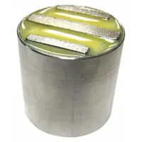 Cylindrical ceramic magnet with 1 1/4 in outside diameter and 3-pole configuration. Provides a maximum pull force of 35.2 lbf. Suitable for industrial holding, lifting, and separation tasks such as fixturing, material handling, and magnetic sweeping