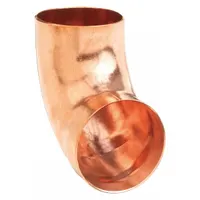 Wrot copper sweat fitting elbow for drain, waste and vent systems. Cup x FTG configuration connects 1-1/2 in CTS copper tube. Provides a 90-degree turn in residential and commercial DWV plumbing