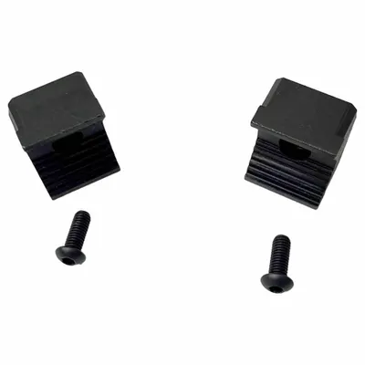PALMGREN Pipe Jaw Plate Kit: Steel, For 1 1/2 in Vise Jaw Wd, Fasteners, Works with 9629748 - Screw-In Pipe Jaws