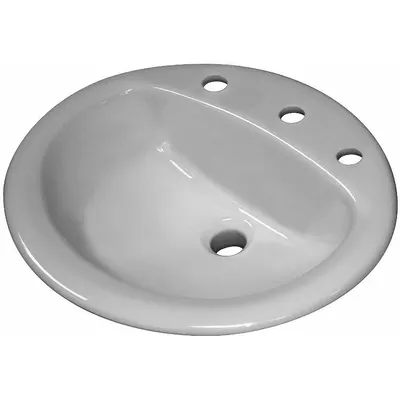 SLOAN SS-3802 Vitreous China Countertop Bathroom Sink - Countertop Bathroom Sinks without Faucets