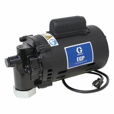 GRACO Electric Drum Pump: Pump with Hose & Filter, 1/2 hp HP, 115 V AC - Gear Drum Pumps