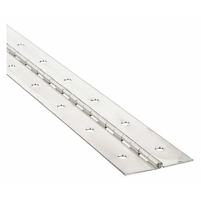 OEM Full Surface-Mount Piano Hinge, Steel, 72 in Leaf Height, 1 1/4 in Leaf Width - Full Surface-Mount Piano Hinges