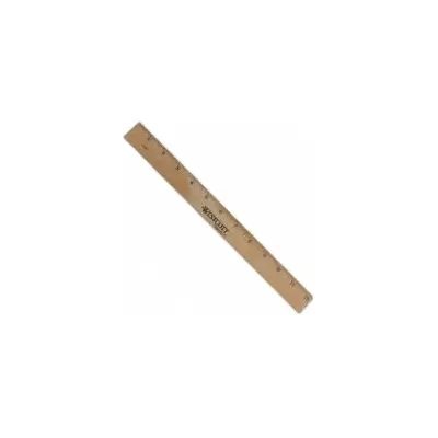 ACME UNITED CORPORATION 12 in / 300 mm Wood Ruler - Wood Rulers