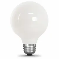 FEIT ELECTRIC Compact LED Bulb: Medium Screw (E26), LED, (G) Globe, G25, 3.8 W Watt, 3000K, Frosted (MPN G2540W930CA/FIL/3)