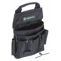GREENLEE Tool Pouch: For 3 in Belt Wd - Max, 7 Pockets, Black (MPN 0158-17)