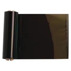 Black resin ribbon for thermal transfer printing on THT 1" core printers and BBP12 printer series. Provides high temperature resistance for durable labels in industrial environments. RoHS compliant.