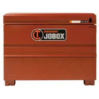 CRESCENT JOBOX Chest-Style Jobsite Box: 30 in W x 48 in D x 36 5/8 in H, 20 cu ft, Padlock, Brown (MPN 2D-656990)