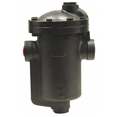 MEPCO Steam Trap: Cast Iron, 1 1/4 in FNPT, 5,725 lb/hr, 250 psi Max., 450°F Max. - Standard Inverted-Bucket Steam Traps