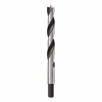 IRWIN Brad Drill Bits: 1/2 in Drill Bit Size, 5 15/16 in Overall Lg - High-Speed Steel Brad-Point Drill Bits