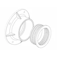 LIBERTY PUMPS Inlet Hub: Mfr Part # K001238, Includes Mounting Hardware/Tar Tape, Fiberglass
