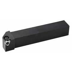 Indexable toolholder for external grooving, cutoff, and turning operations. Accepts standard inserts for precision groove geometry and surface finish. Suitable for CNC lathes and manual machines in general machining applications.