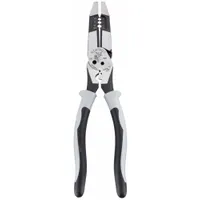 Linemans Plier: Flat, 8 1/4 in Overall Lg, 2 in Jaw Lg, 1/2 in Jaw Wd, 1/2 in Jaw Thick, 6 - 8 in (MPN J215-8CR)