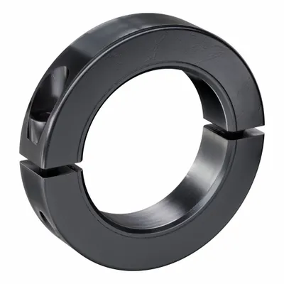 RULAND MANUFACTURING Shaft Collar: 2-Piece, Metric with Inch Bore, Round, Clamp-On - Steel Shaft Collars