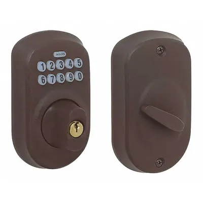 SCHLAGE BE365 PLY 716 Electronic Keyless Access Deadbolt - Electronic Keyless Access Deadbolts