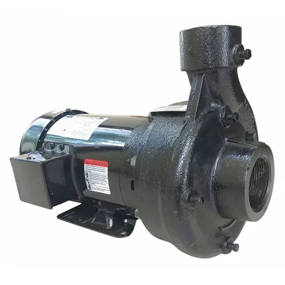 Dayton Centrifugal Pump: 2 hp, 208-230/460V AC, 50 ft Max Head, 2 1/2 in - 2 to 3 HP Straight Centrifugal Pumps