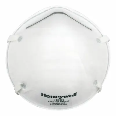 PIP GLOBAL SAFETY Disposable Respirator: Dual, Non-Adj, Metal Nose Clip, Comfort, White, Universal Mask Size - N95 Respirators without Exhalation Valve